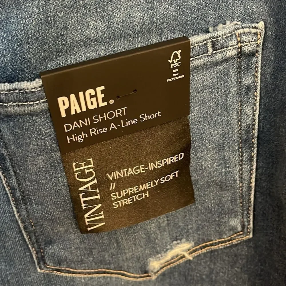 Paige DaniShort HighRise A-line short 31 NWOT - Picture 8 of 11